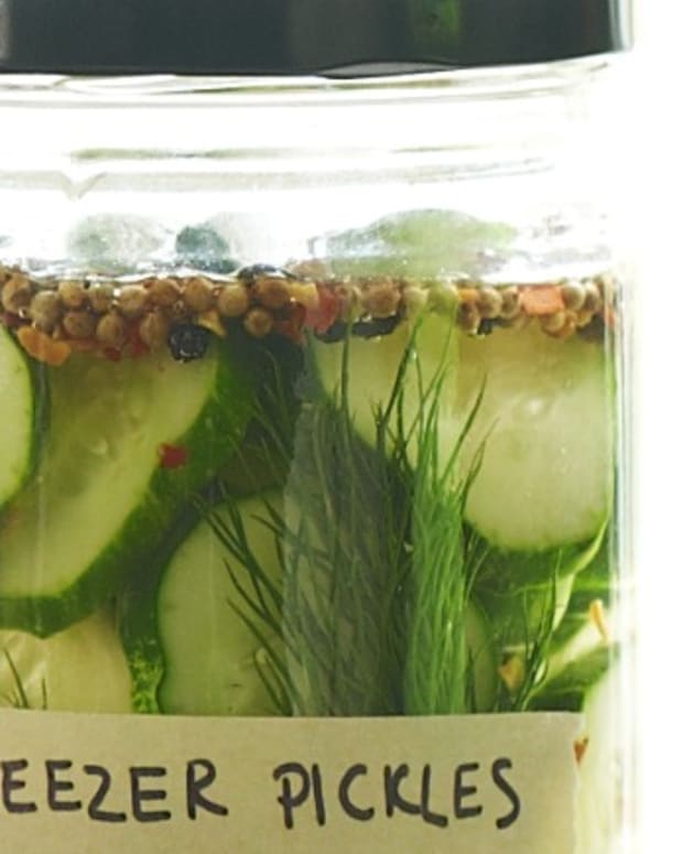 22- Sweet Freezer Pickles with Dill