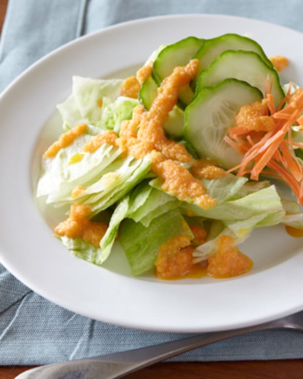Asian Salad with Carrot Ginger Dressing