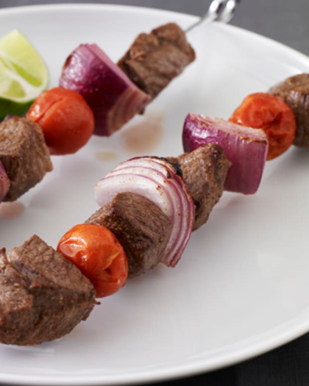 Lamb, Cherry Tomato and Red Onion Kebabs