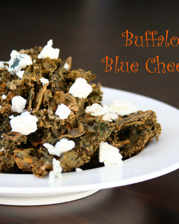 buffalo blue cheese kale chips