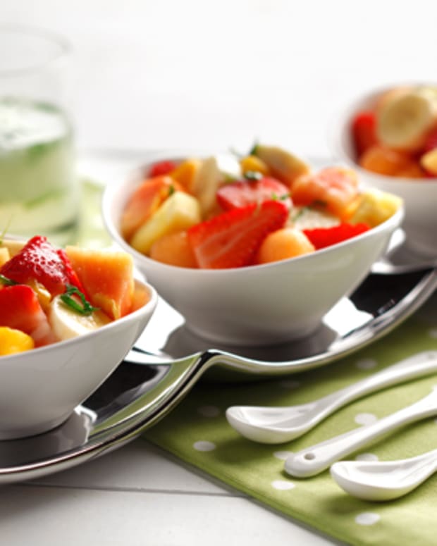 Fruit Salad with Mojito Dressing
