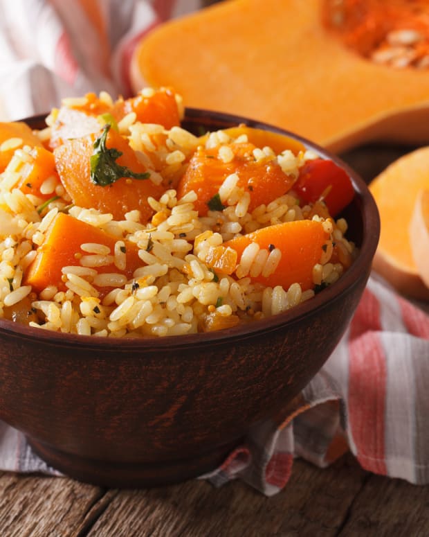 Autumn Rice Pilaf with Butternut Squash