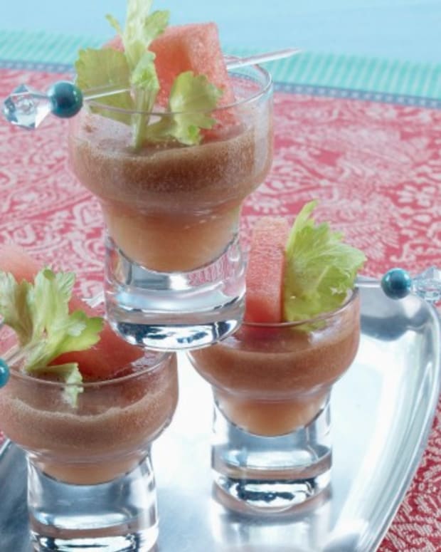 Watermelon Ginger Celery Shooters