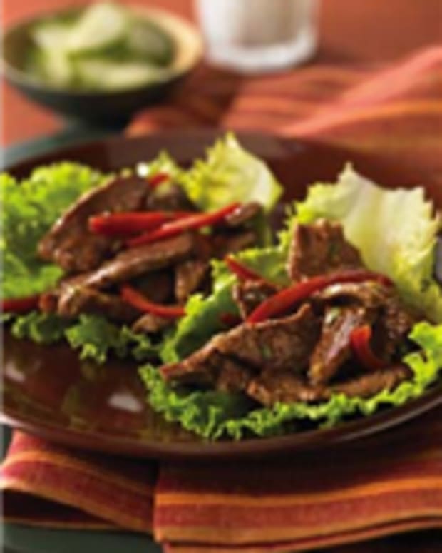 Thai Beef Wok ‘N Roll-Ups
