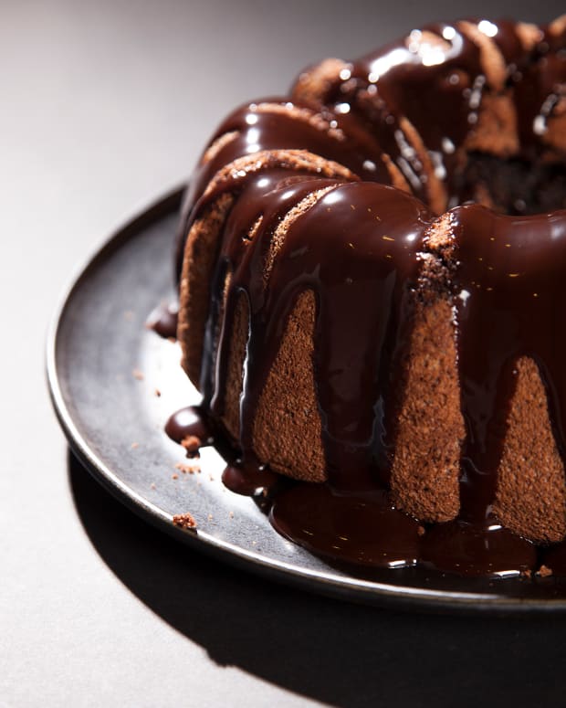 Chocolate Hazelnut Chiffon Cake