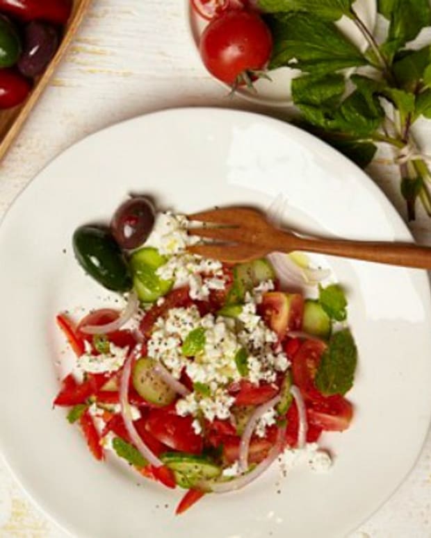 Beefed Up Israeli Salad