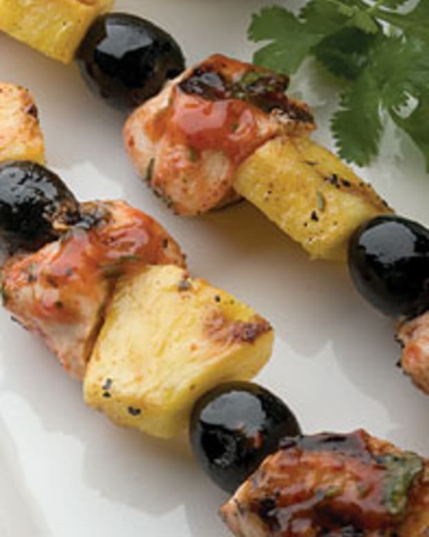Tropical Chipotle Chicken Skewers