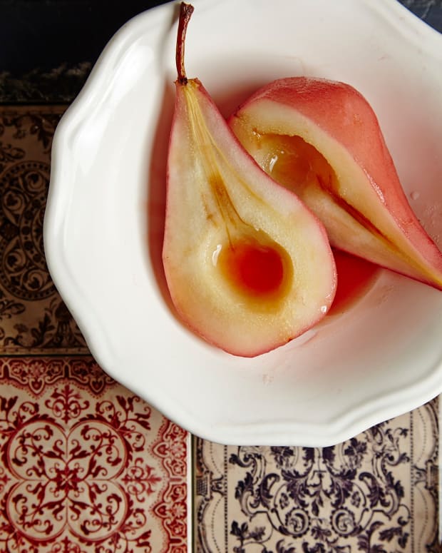 Punched Up Poached Pears