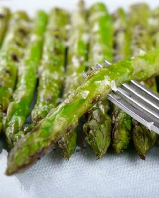 charred asparagus