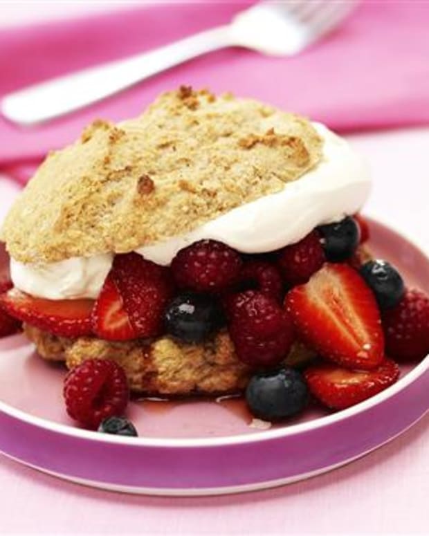 Spiced Triple Berry Shortcakes