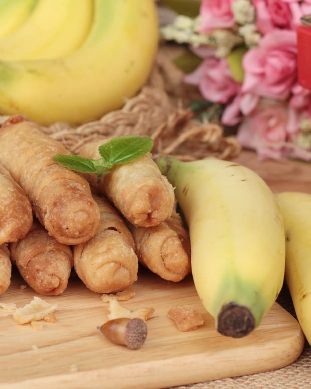 Coconut banana rolls