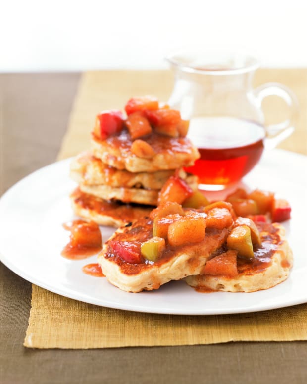 Apple Pancakes with Maple Apple Sauce