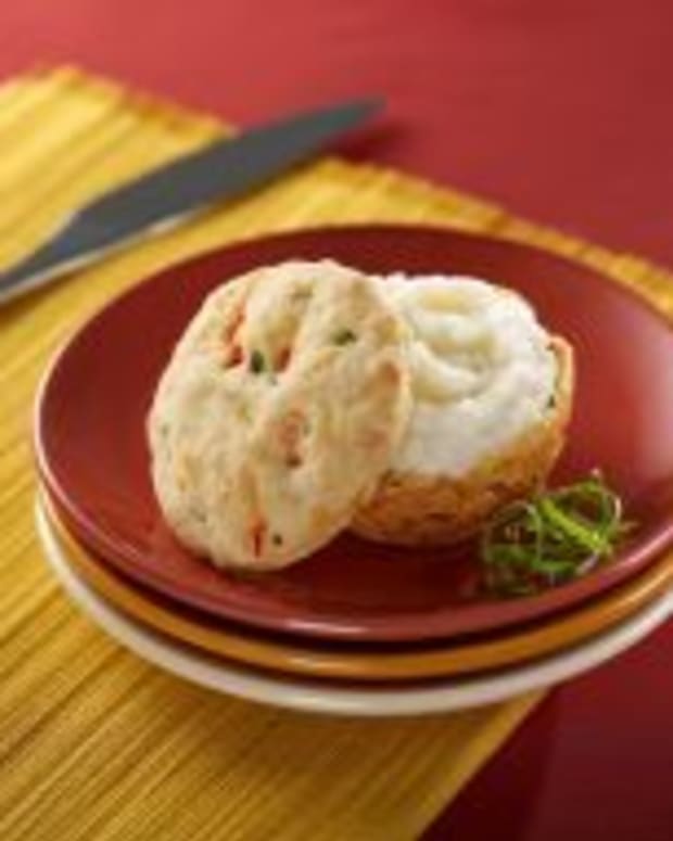 Golden Biscuits with a Creamy Idaho® Mashed Potato Center