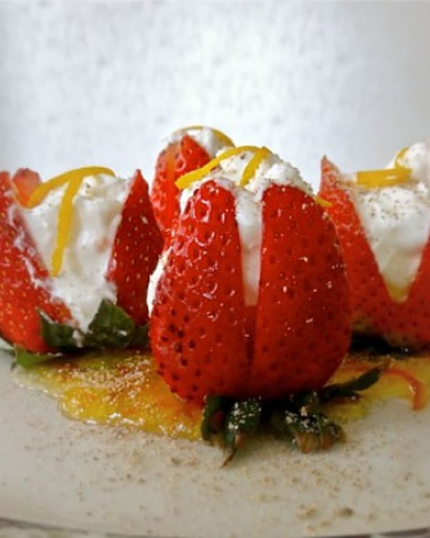 Cream Cheese Strawberries Romanoff