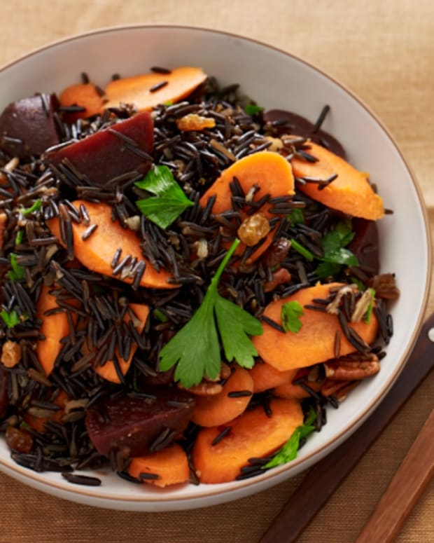 Wild Rice with Carrots and Beets