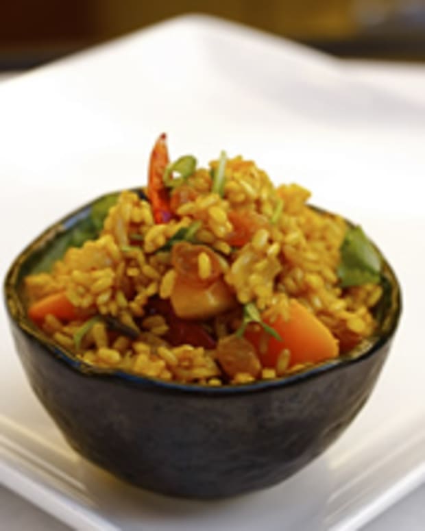 Fragrant Long-Life Brown Rice with Sweet Potatoes