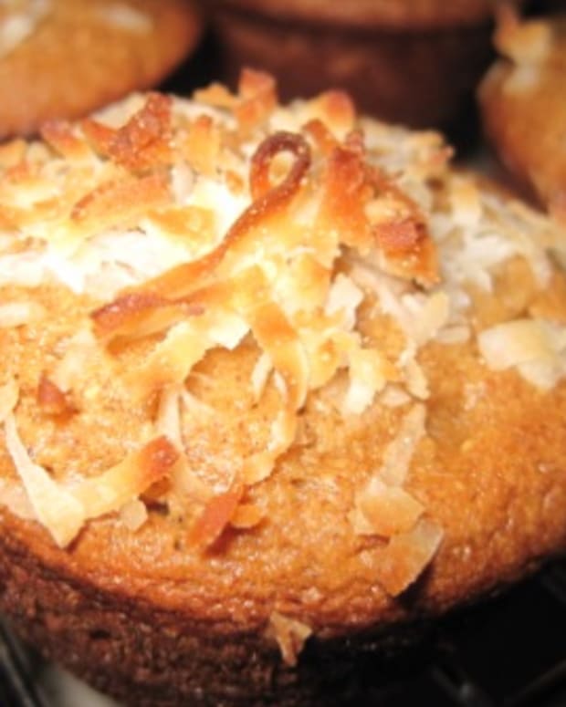 Toasted Coconut Banana Muffins (Gluten Free)
