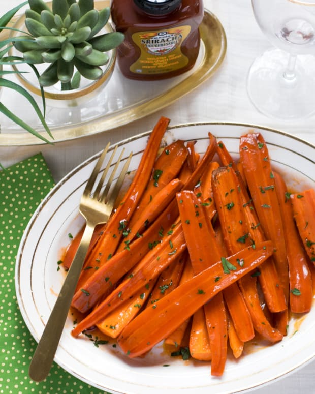 Jamie Geller - Sriracha Honey Glazed Carrots