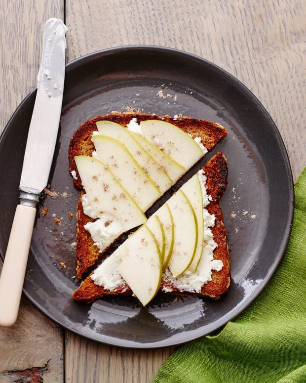 Pear Goat Cheese Toast