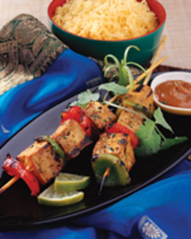 Tofu Satay with Soy Butter