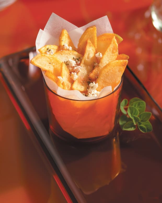 greek fries with idaho potatoes