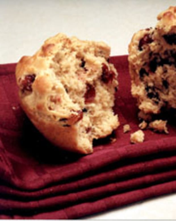 Dried Cranberry Oat Muffin