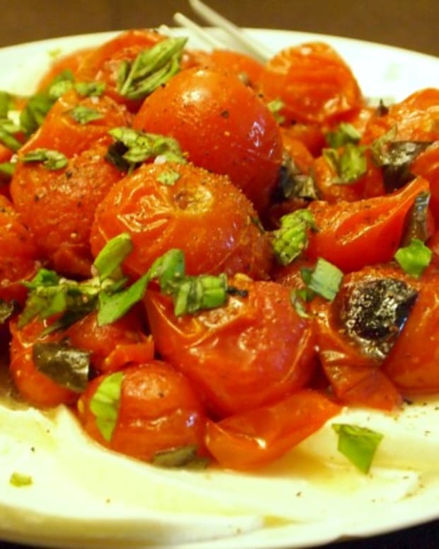 Roasted Cherry Tomato Caprese