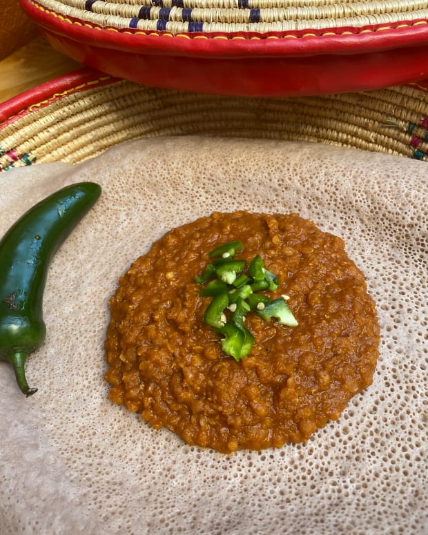 Ethiopian red lentils - Tsion cafe