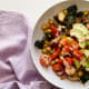 israeli sheet pan vegan power bowl