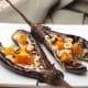 tahini topped roasted eggplant