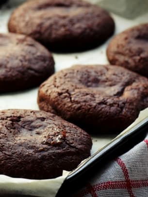 chocolate lava rock cookies