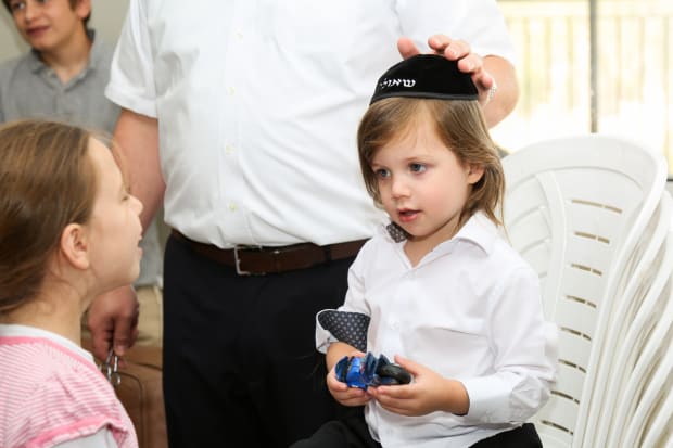 Shaulie Dovid S Upsherin 3 Year Old Hair Cutting Ceremony