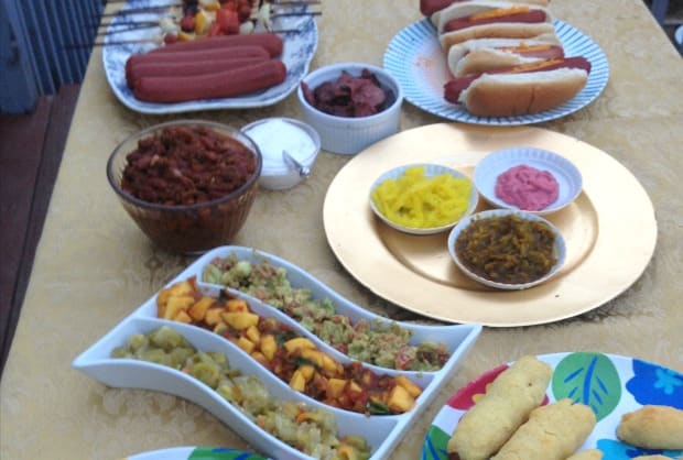 Create A Hot Dog Toppings Bar Jamie Geller