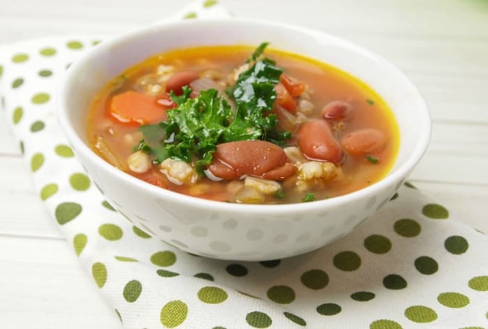 Barley Lentil Vegetable Soup - Jamie Geller