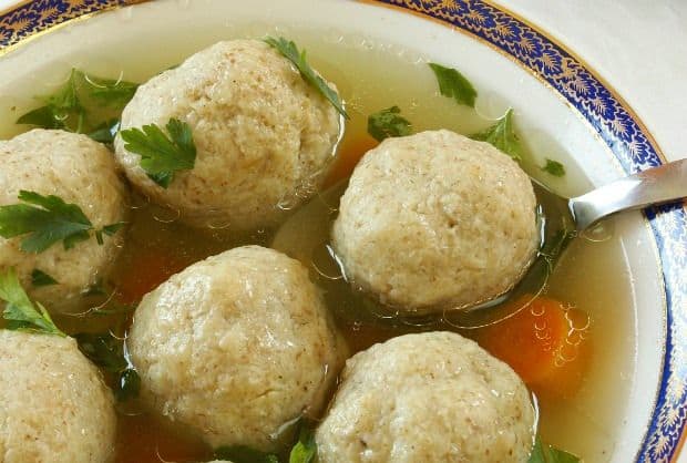 I cook up the beef porridge and add these matzo balls to the porridge.