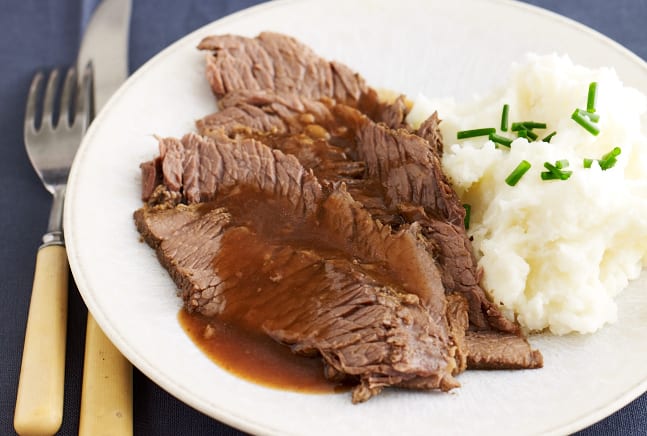 Beer Braised Brisket Brisket And Beer Recipe Jamie Geller 7311