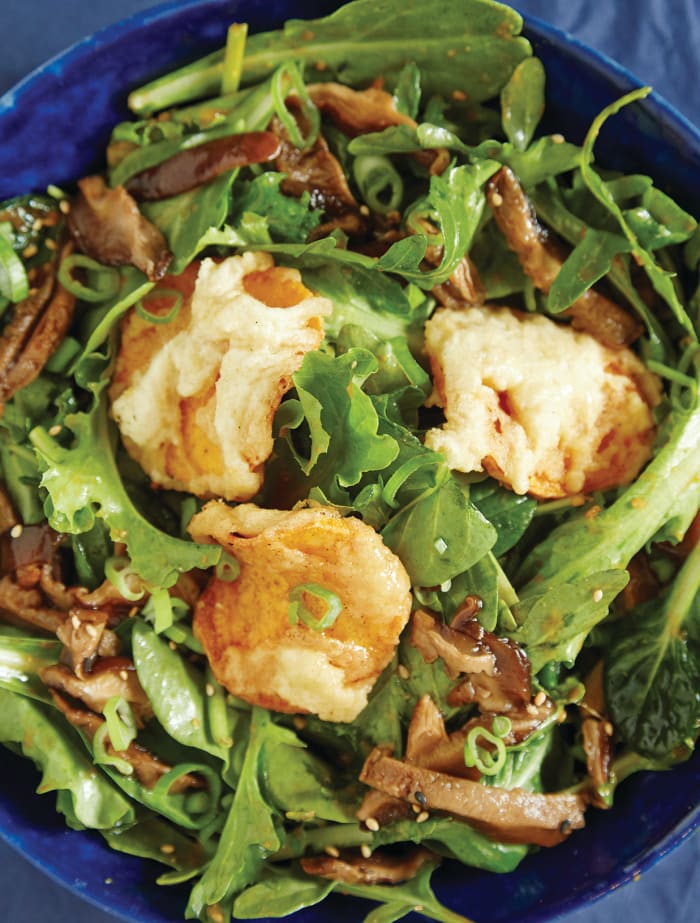 Sweet Potato Tempura Salad Jamie Geller 7512