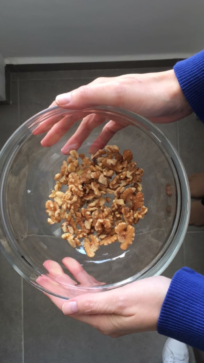 Soak nuts before toasting for both better digestion and to remove the tannins for a softer, more buttery taste.