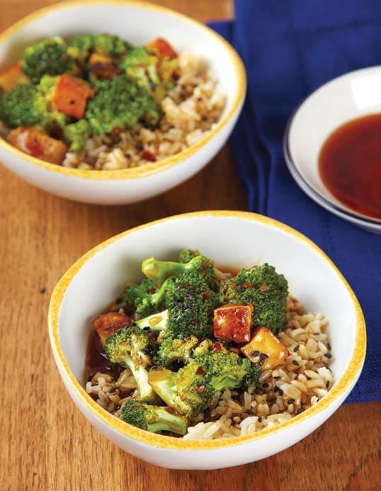 Tofu & Broccoli Stir-Fry With Brown Rice - Jamie Geller