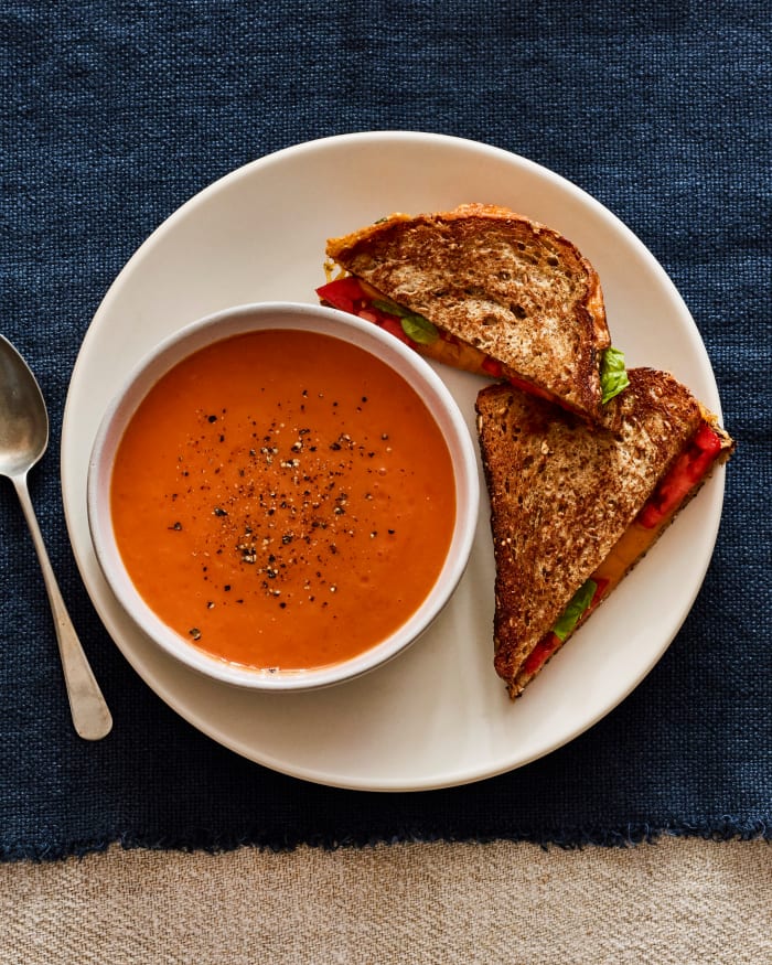 Quick 5-Ingredient Tomato Soup - Jamie Geller