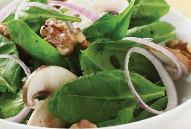 Spinach & Walnut Salad - Jamie Geller