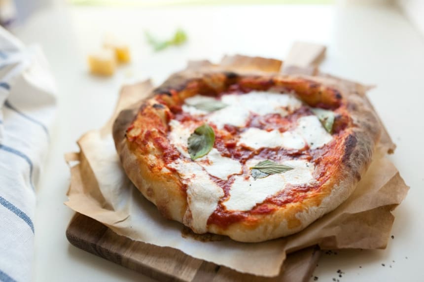 Classic Margherita Mozzarella Pizza - Jamie Geller