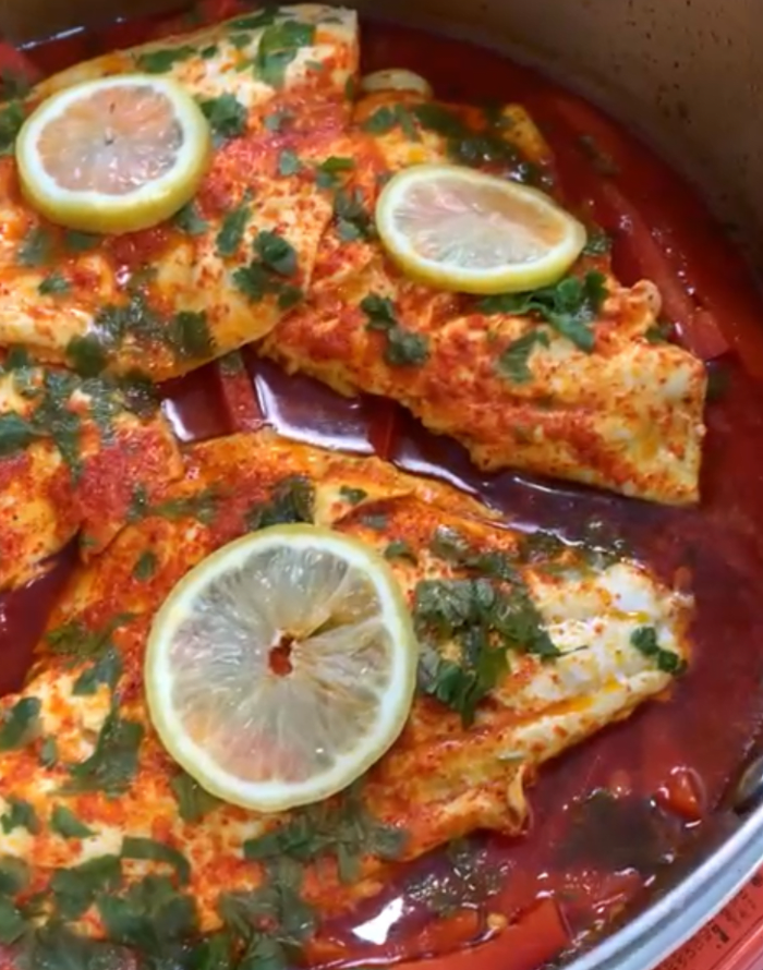 Moroccan Style Fish (Chrymeh) - Jamie Geller