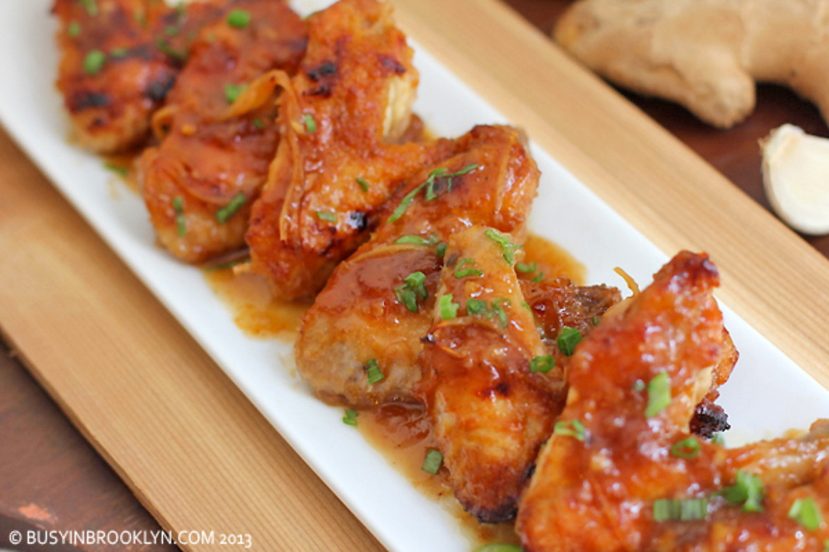 Sticky Ginger Chicken Wings - Jamie Geller