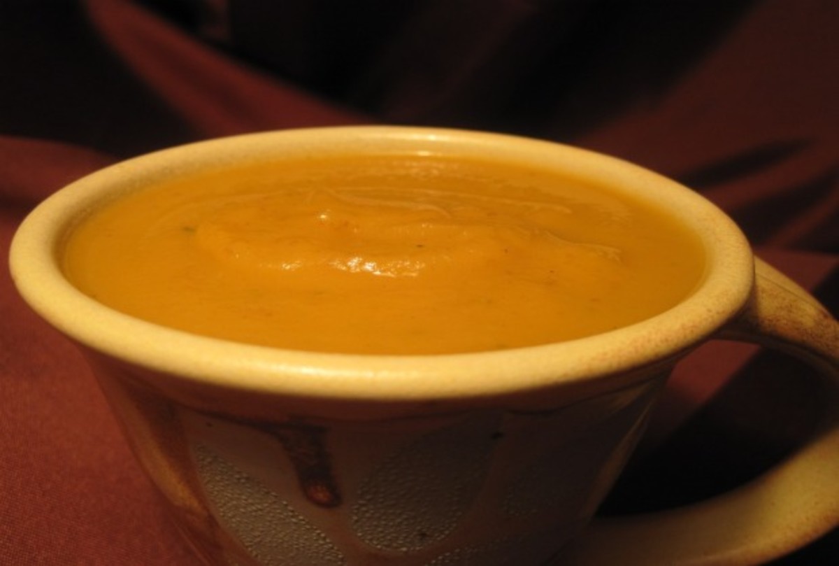 Rosemary Infused Sweet Potato Soup