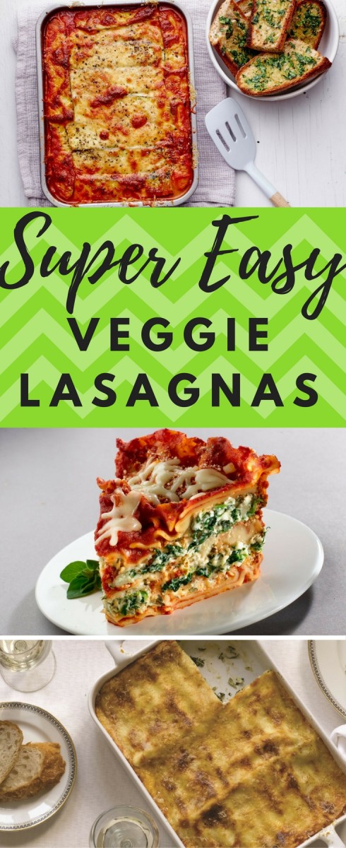 super easy veggie lasagna