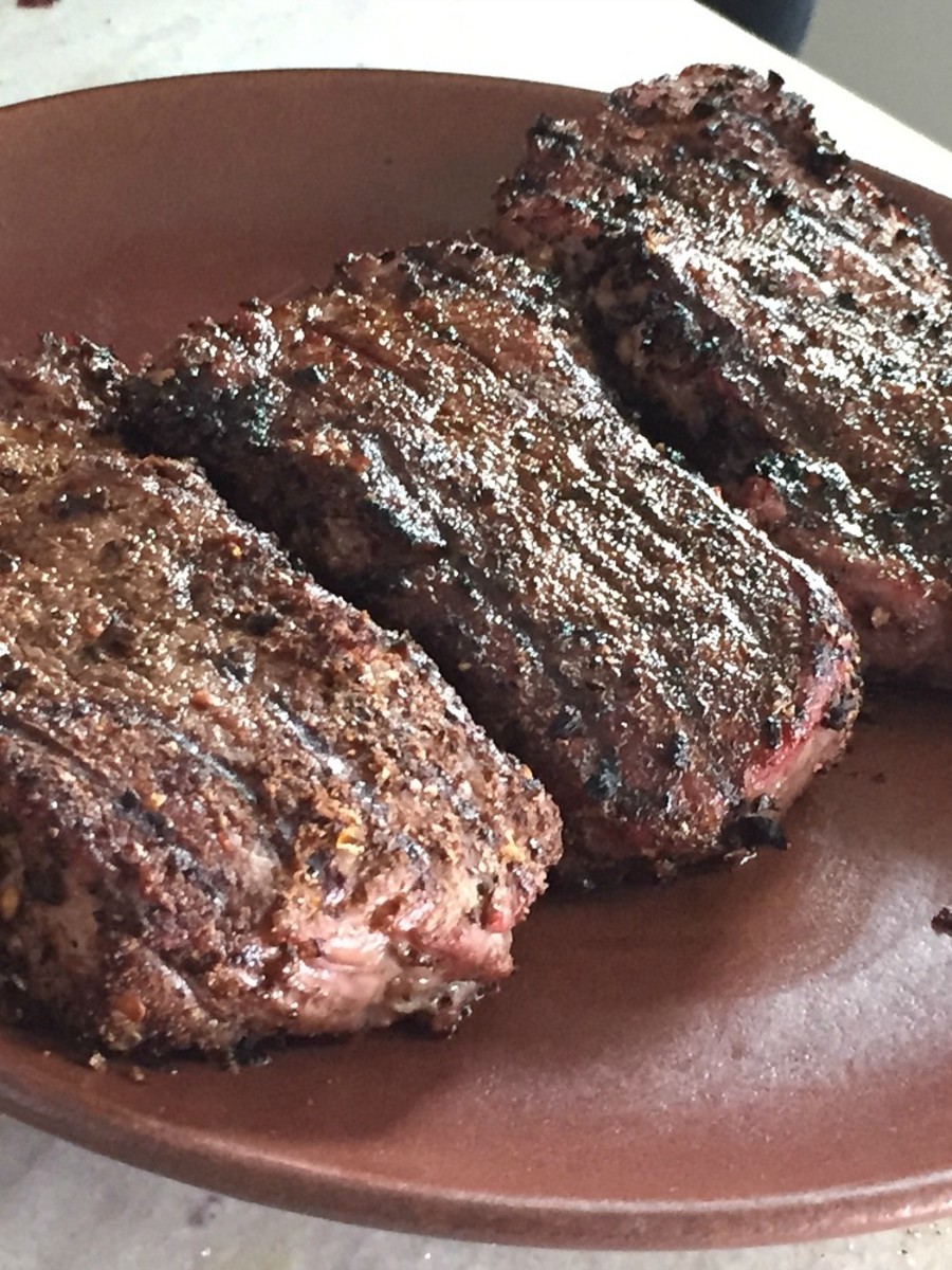 perfectly grilled steaks