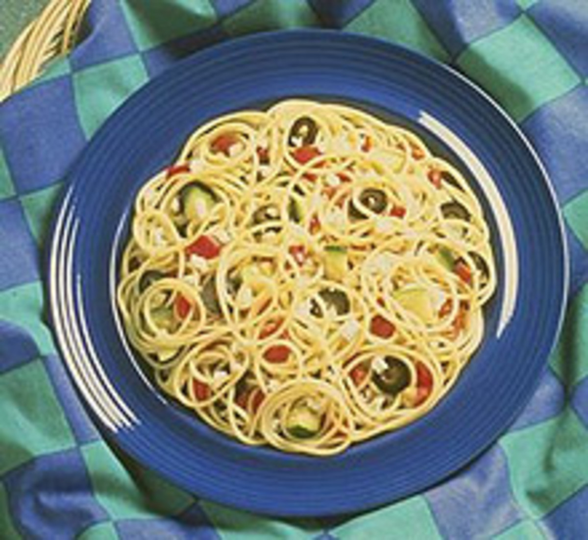Spaghetti with Roasted Zucchini and Olives
