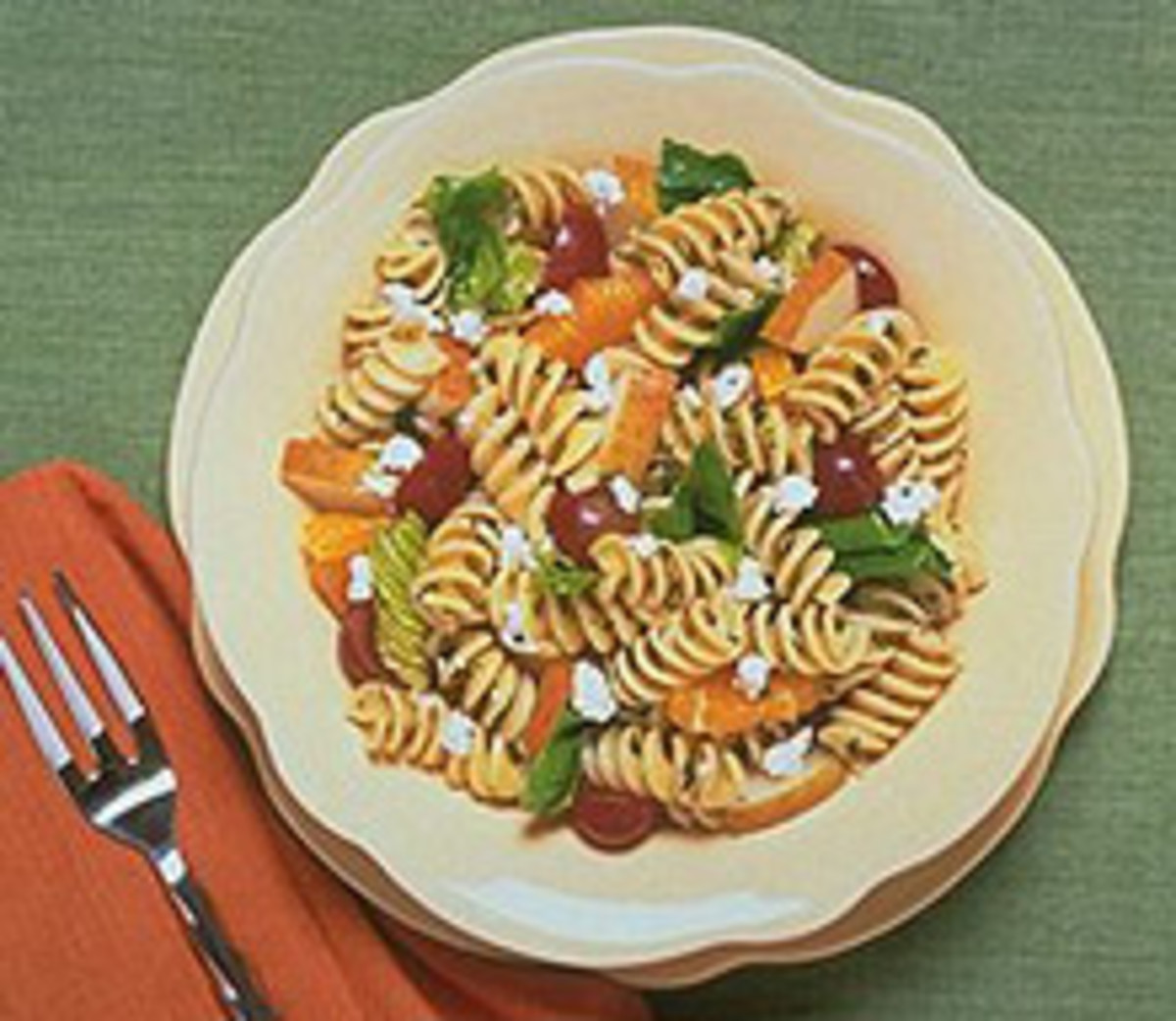 Minted Pasta and Fruit Salad