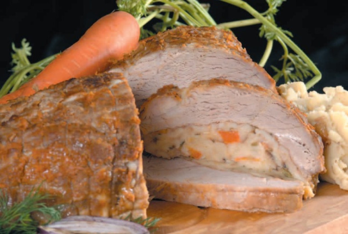 veal breast with matzah stuffing1
